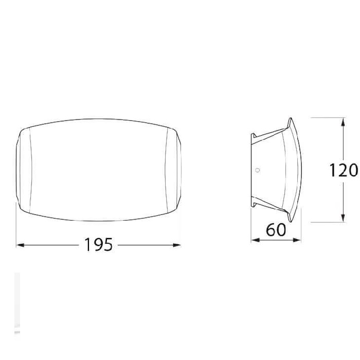 Светильник 195х120х65mm под LED лампу R7s (в комплекте) IP55 настенный СК