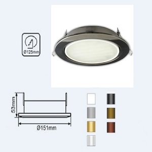 Светильник 53x151mm по LED лампу GX70 IP20 встраиваемый без рефлектора  черный хром