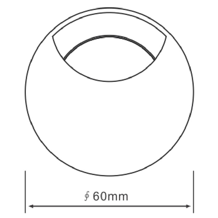 Светильник LED 24° D60xh58,5mm 300Lm 3W 2700K AC200-240V IP65 контурное свечение встраиваемый серый 