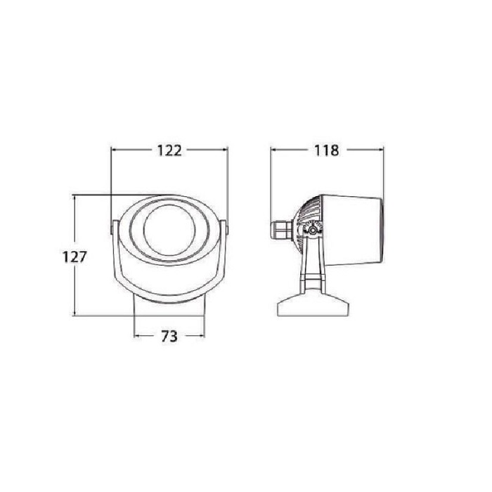 Светильник D122x127x118mm под LED лампу GU10 (в комплекте) IP66 накладной БК