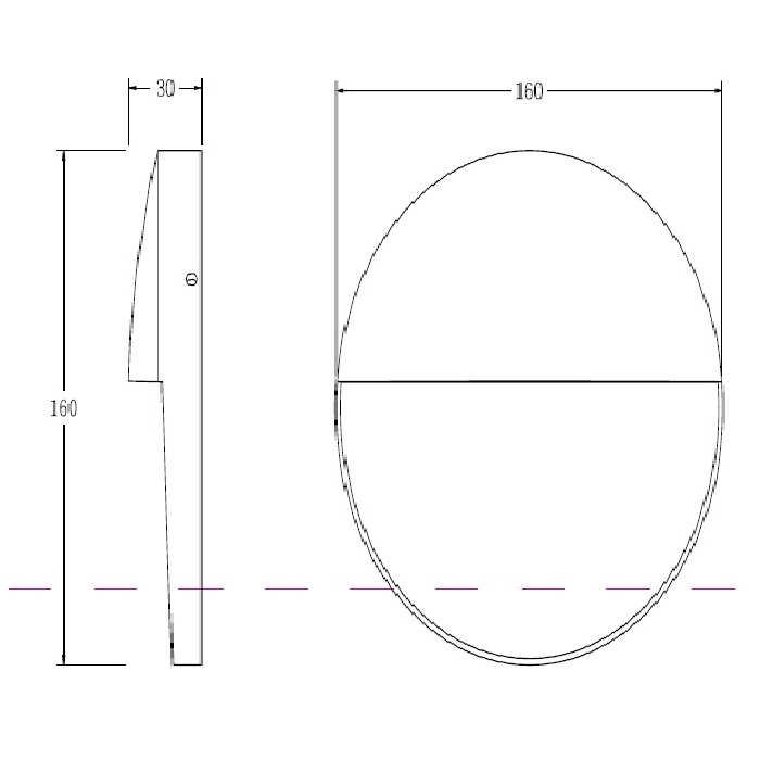 Светильник LED 60° D160хh30mm 400Lm 7W 3000K AC220-240V IP54 настенный черный 