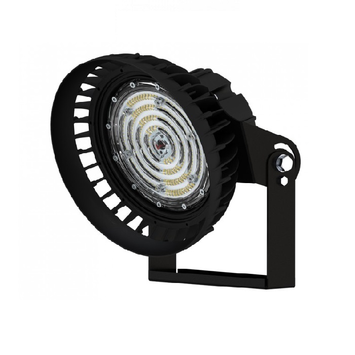 Светильник LED 90° D240хh273mm 9550Lm 50W 4000K AC90-305V IP67 поворотный кронштейн черный 