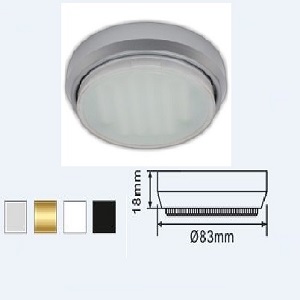 Светильник 88x18mm под LED лампу GX53 IP20 накладной легкий серебро