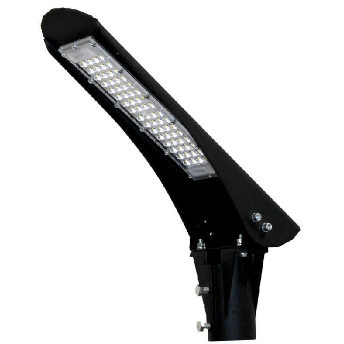 Светильник LED 510х140хh100mm 5000Lm 50W 5000K AC230V IP65 консольный черный 