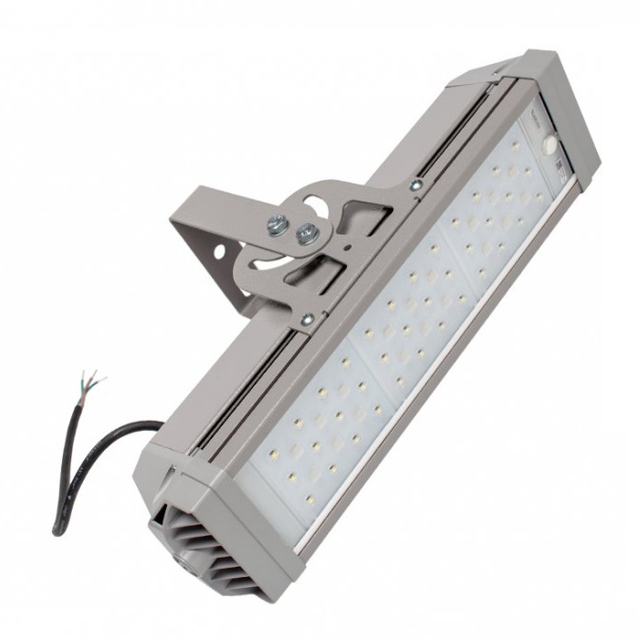 Светильник LED 60° 422x126xh137mm 12400Lm 80W 4000K AC176-264V IP67 с поворот. узлом крепления накла