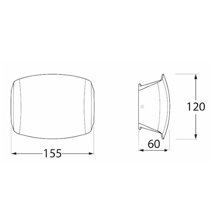 Светильник 155х120х65mm под LED лампу R7s (в комплекте) IP55 настенный БК