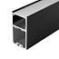 Профиль алюминий порошк.покраска черный 2500х36хh67mm комплект с экраном/отсек для БП универсальный