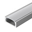Профиль алюминий анод серебро 3000x15,2xh6mm накладной