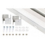 Серебристая/Белая рамка для накладной установки панелей 600х600mm на потолок или стены