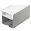 Профиль алюминий анод серебро 2500х74хh77mm комплект с экраном/отсек для БП подвесной/накладной