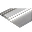 Профиль алюм. серебристый 2000х57х7mm накладной для подсветки потолочных ниш
