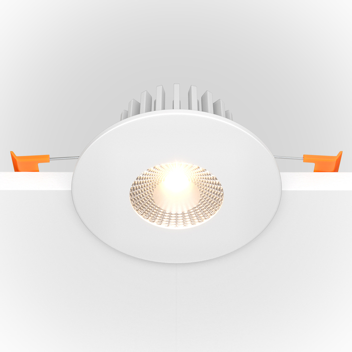 Светильник LED 75° D90хh45mm 500Lm 7W 3000K AC110-240V IP20 встраиваемый белый