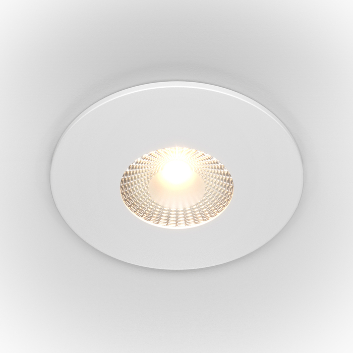 Светильник LED 75° D90хh45mm 500Lm 7W 3000K AC110-240V IP20 встраиваемый белый