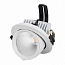 Светильник LED 38° D129хh115mm 1600-1800Lm 20W 3000/4000K AC230V IP20 поворотно-выдвижной встр БК
